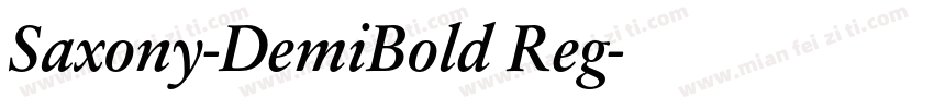 Saxony-DemiBold Reg字体转换